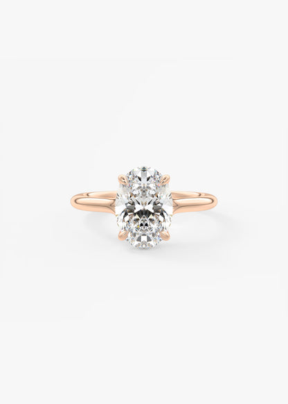 Cassia – Oval Solitaire Engagement Ring