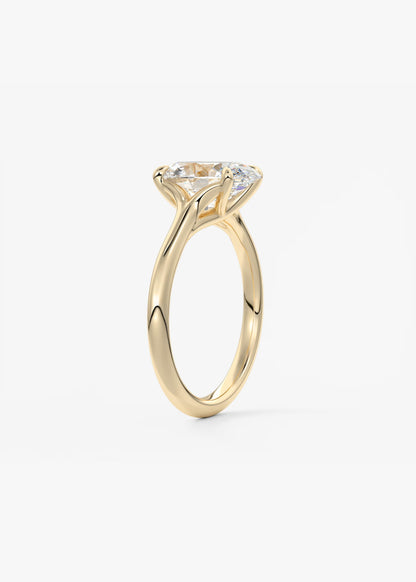 Cassia – Oval Solitaire Engagement Ring