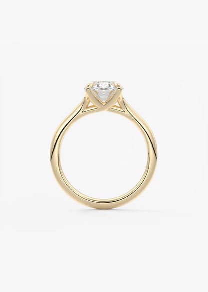 Cassia – Oval Solitaire Engagement Ring