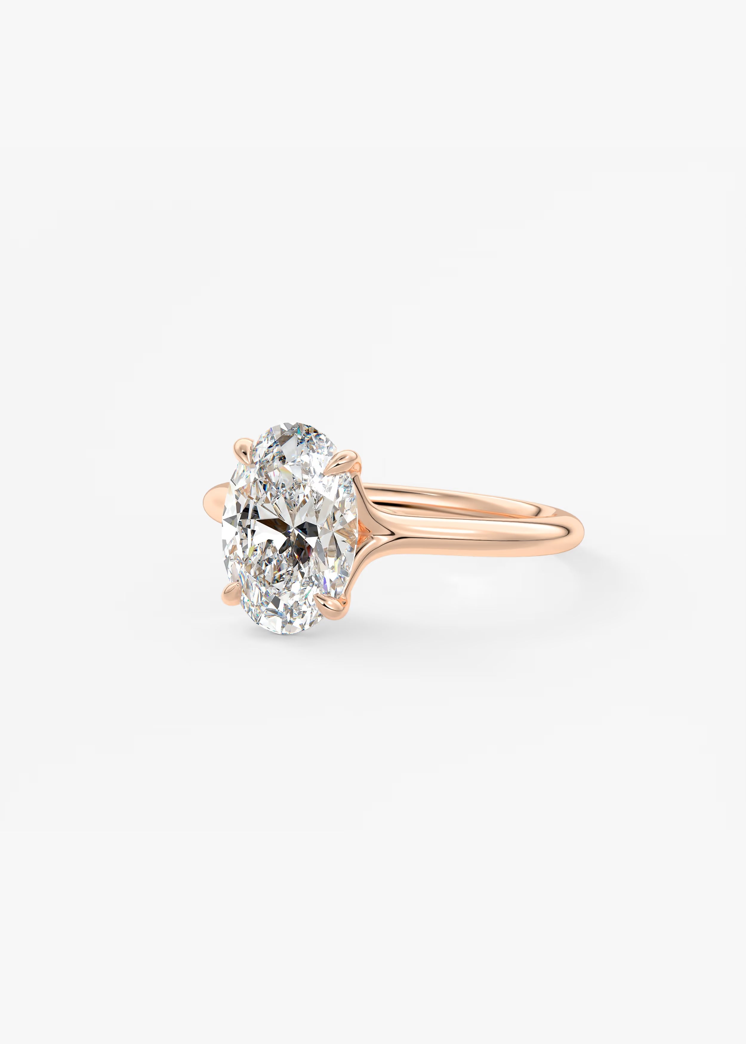 Cassia – Oval Solitaire Engagement Ring