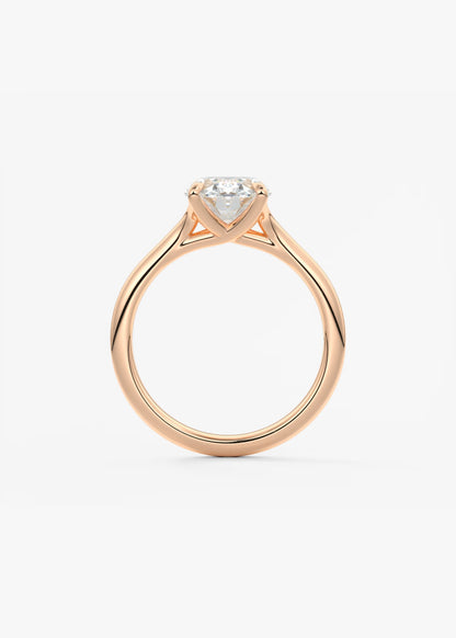 Cassia – Oval Solitaire Engagement Ring
