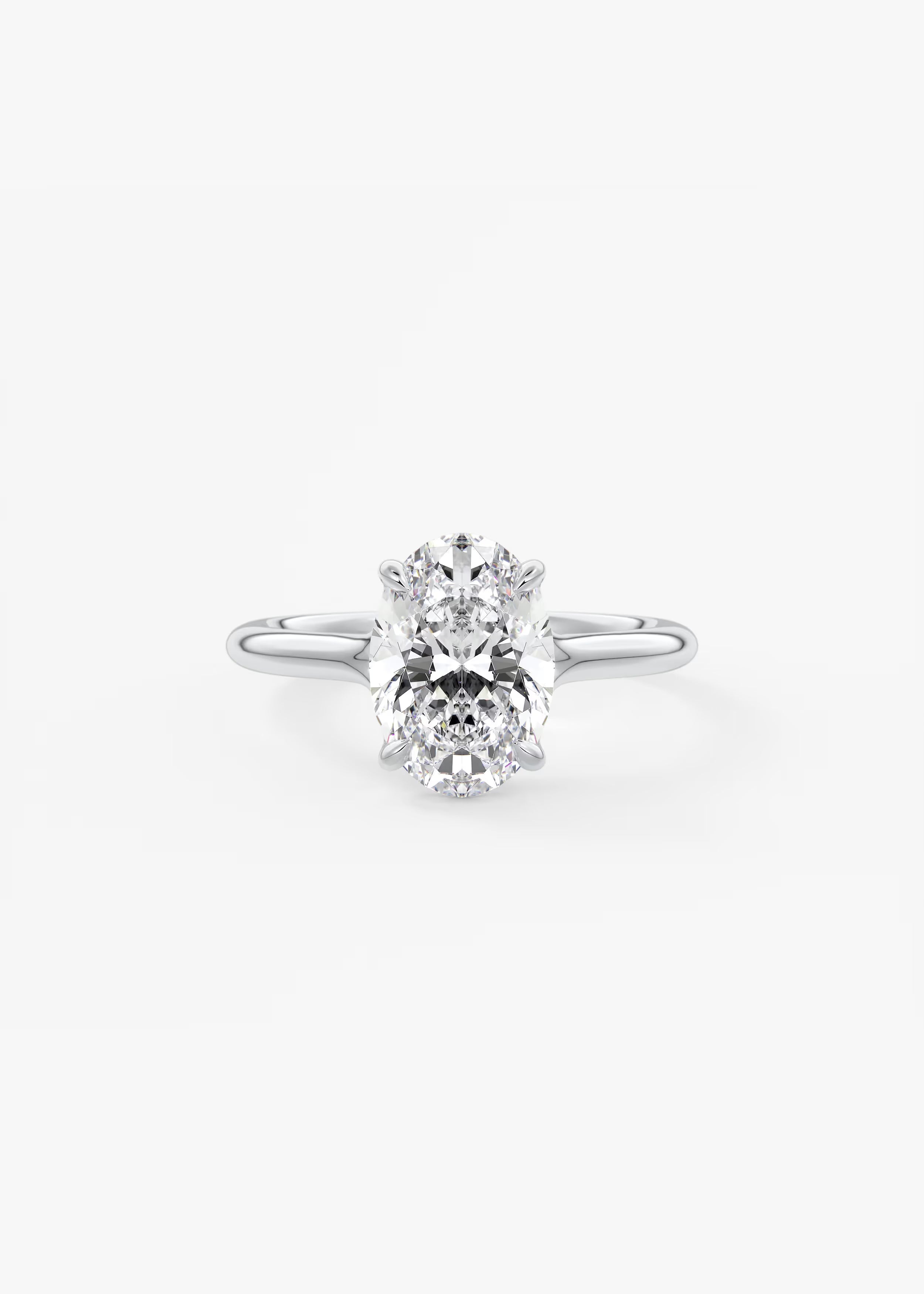 Cassia – Oval Solitaire Engagement Ring