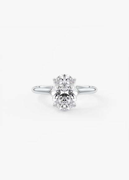 Cassia – Oval Solitaire Engagement Ring