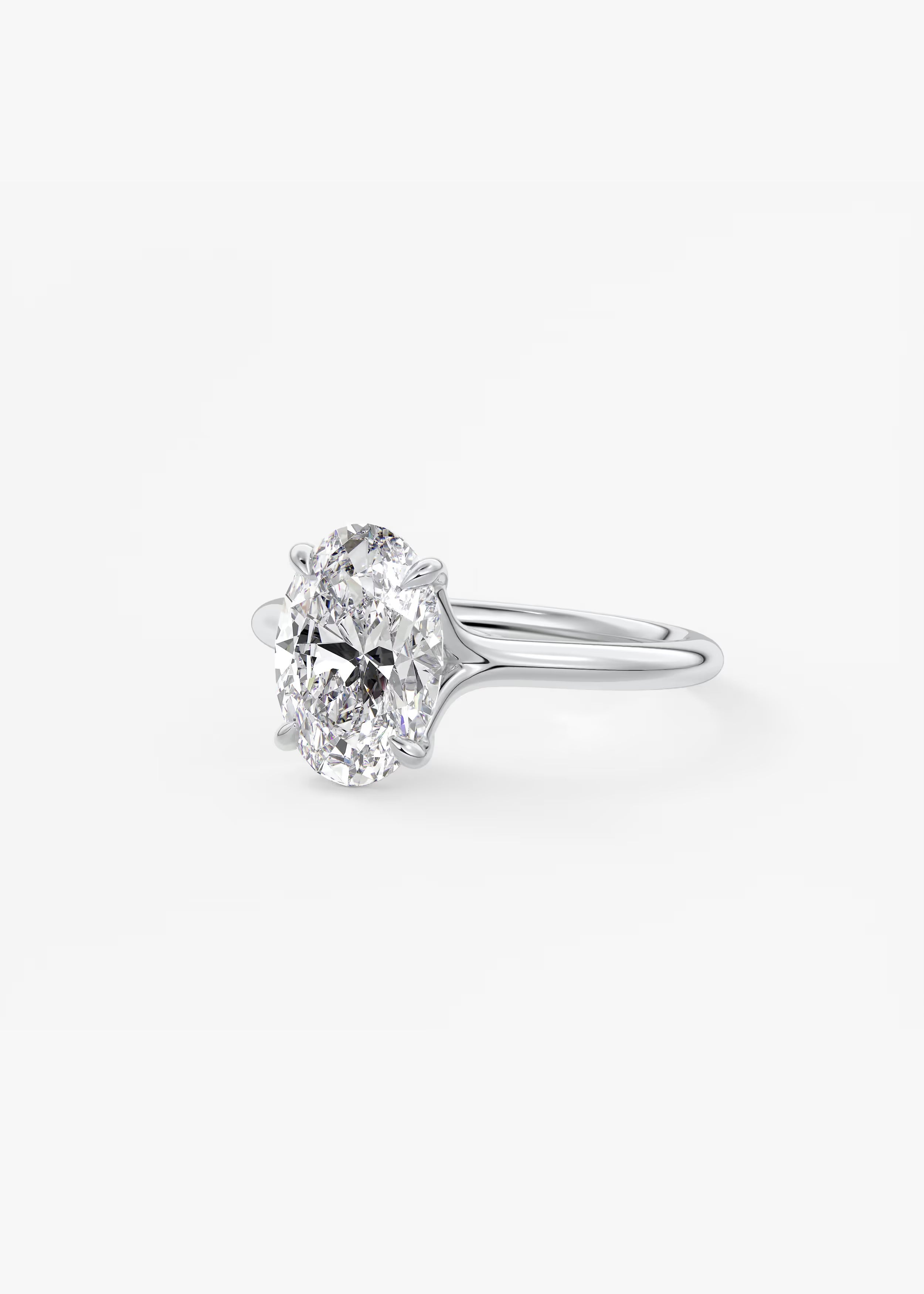 Cassia – Oval Solitaire Engagement Ring