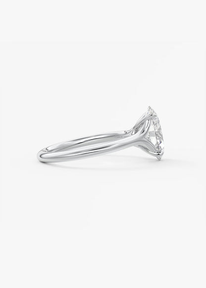 Cassia – Oval Solitaire Engagement Ring