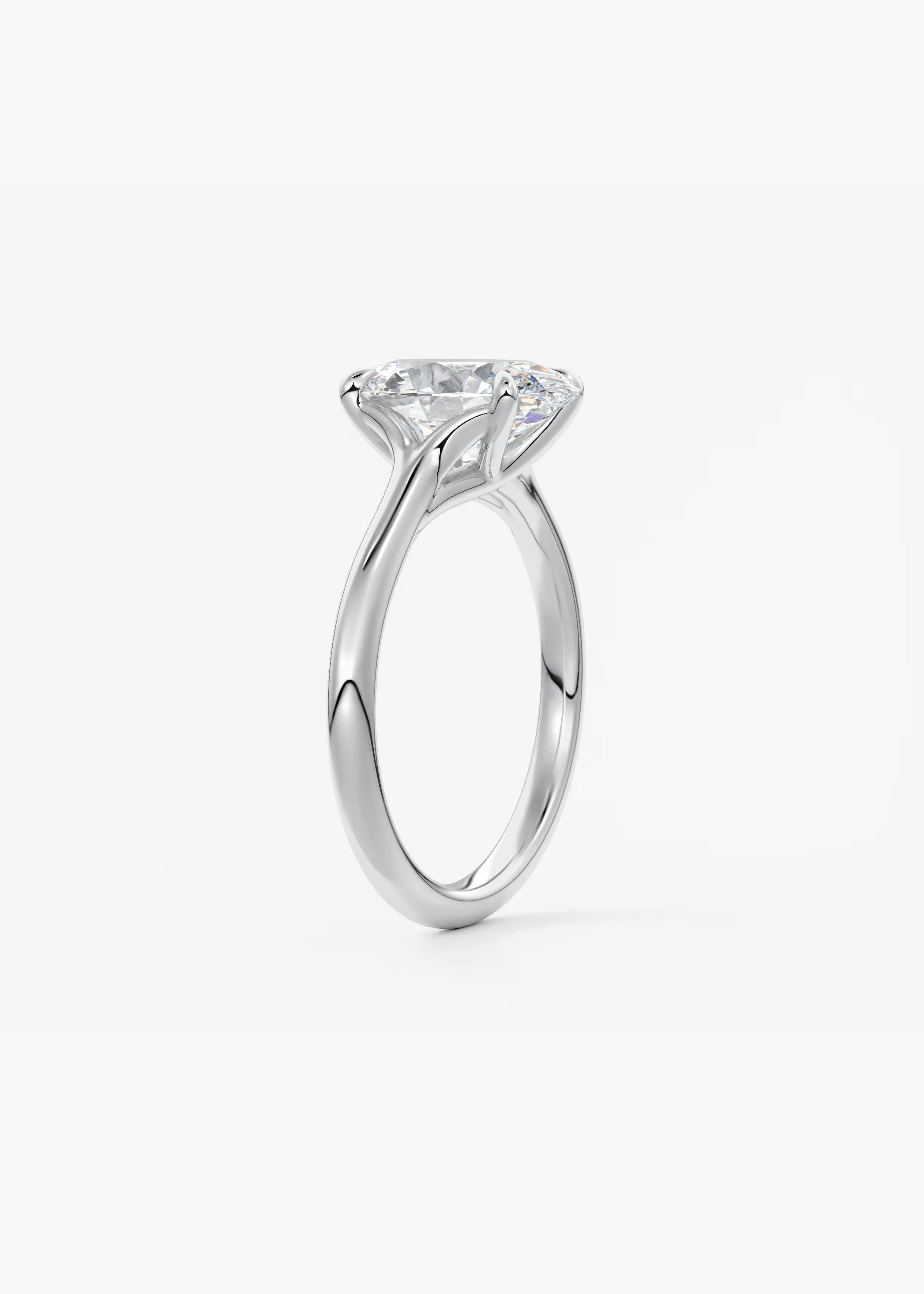 Cassia – Oval Solitaire Engagement Ring
