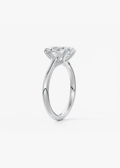 Cassia – Oval Solitaire Engagement Ring