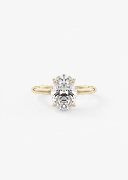 Cassia – Oval Solitaire Engagement Ring