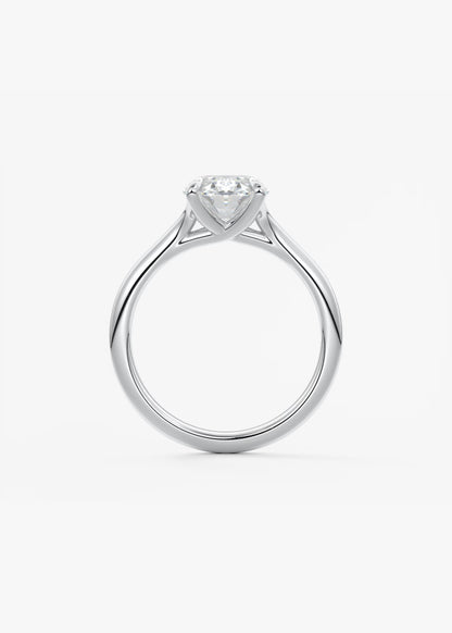 Cassia – Oval Solitaire Engagement Ring