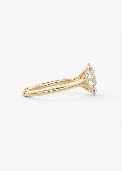 Cassia – Oval Solitaire Engagement Ring