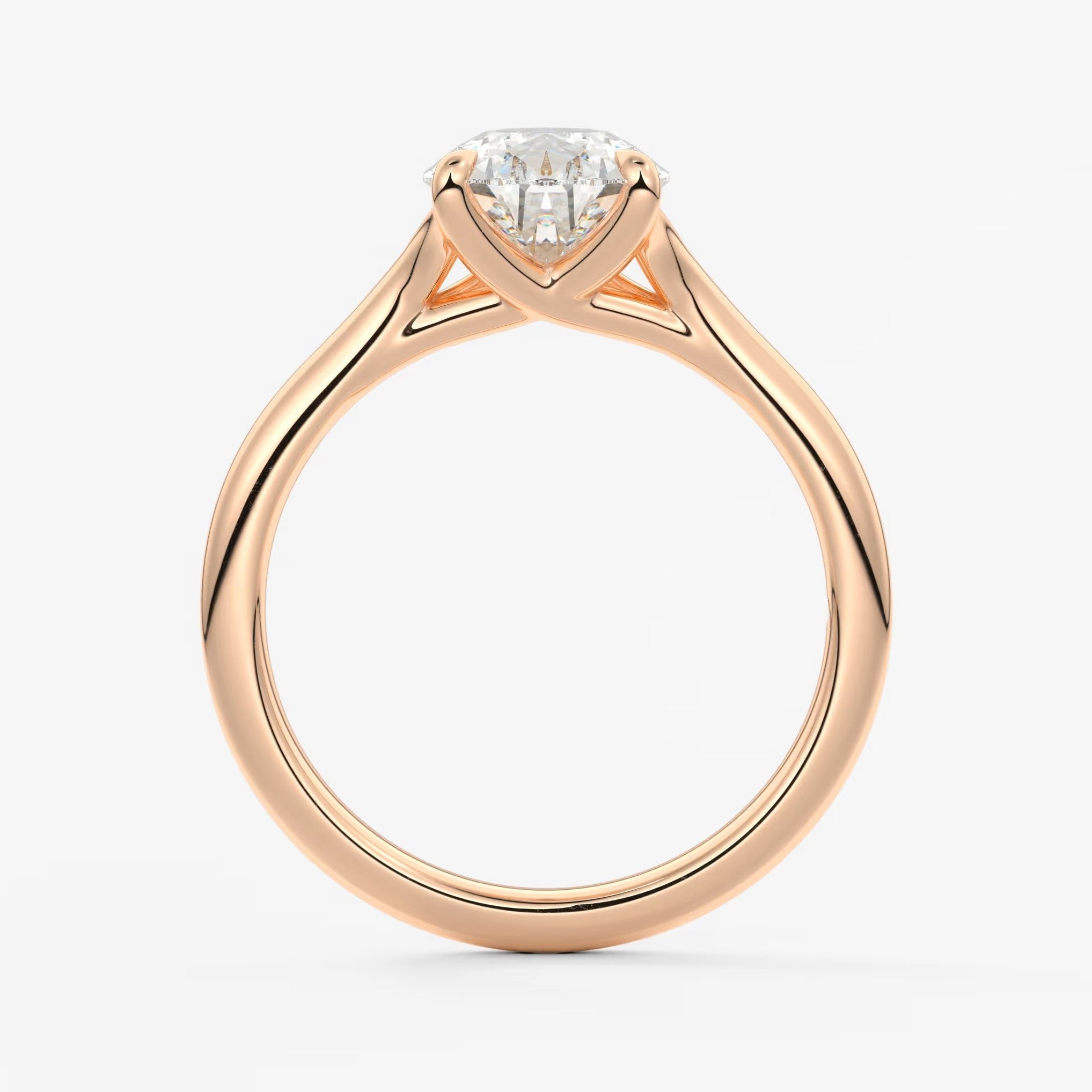 Cassia – pear solitaire with triple-claw prongs