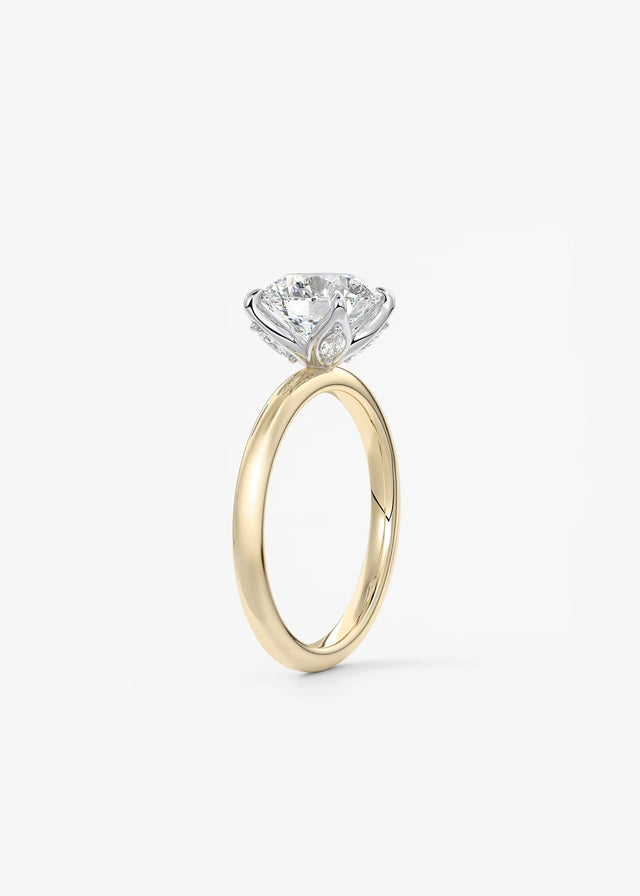 Celestia Deluxe – Two-Tone Round Brilliant Engagement Ring
