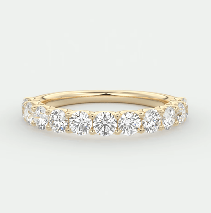 Celestia Half Eternity Band – Lab-Grown or Natural Diamonds