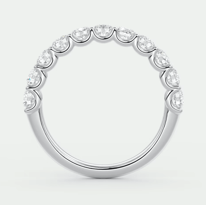 Celestia Half Eternity Band – Lab-Grown or Natural Diamonds