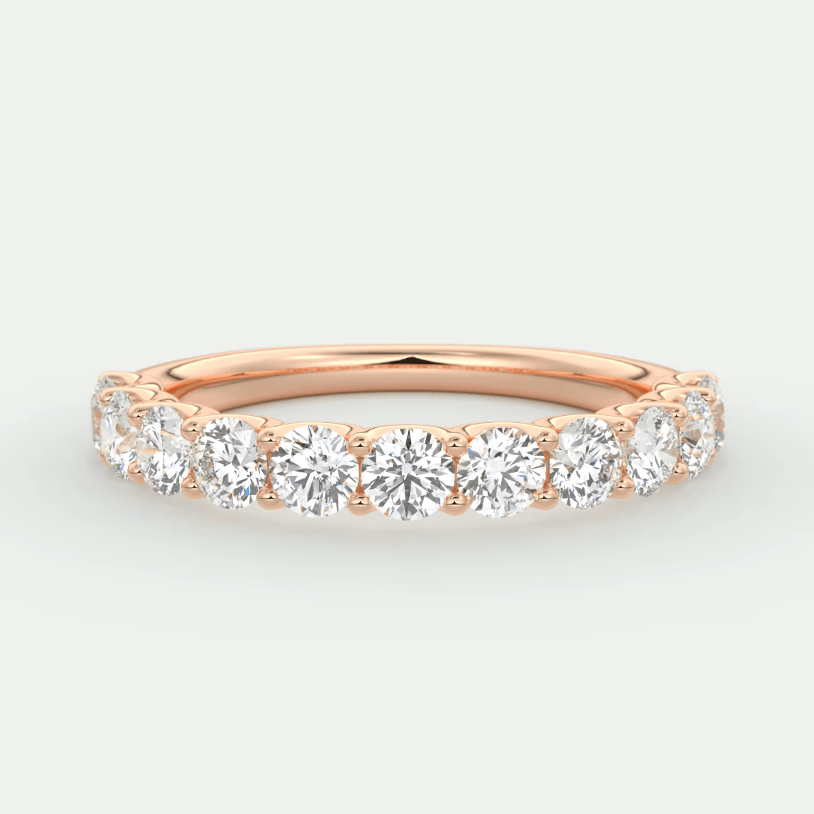 Celestia Half Eternity Band – Lab-Grown or Natural Diamonds