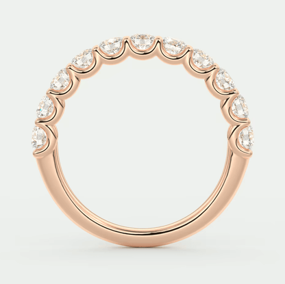 Celestia Half Eternity Band – Lab-Grown or Natural Diamonds