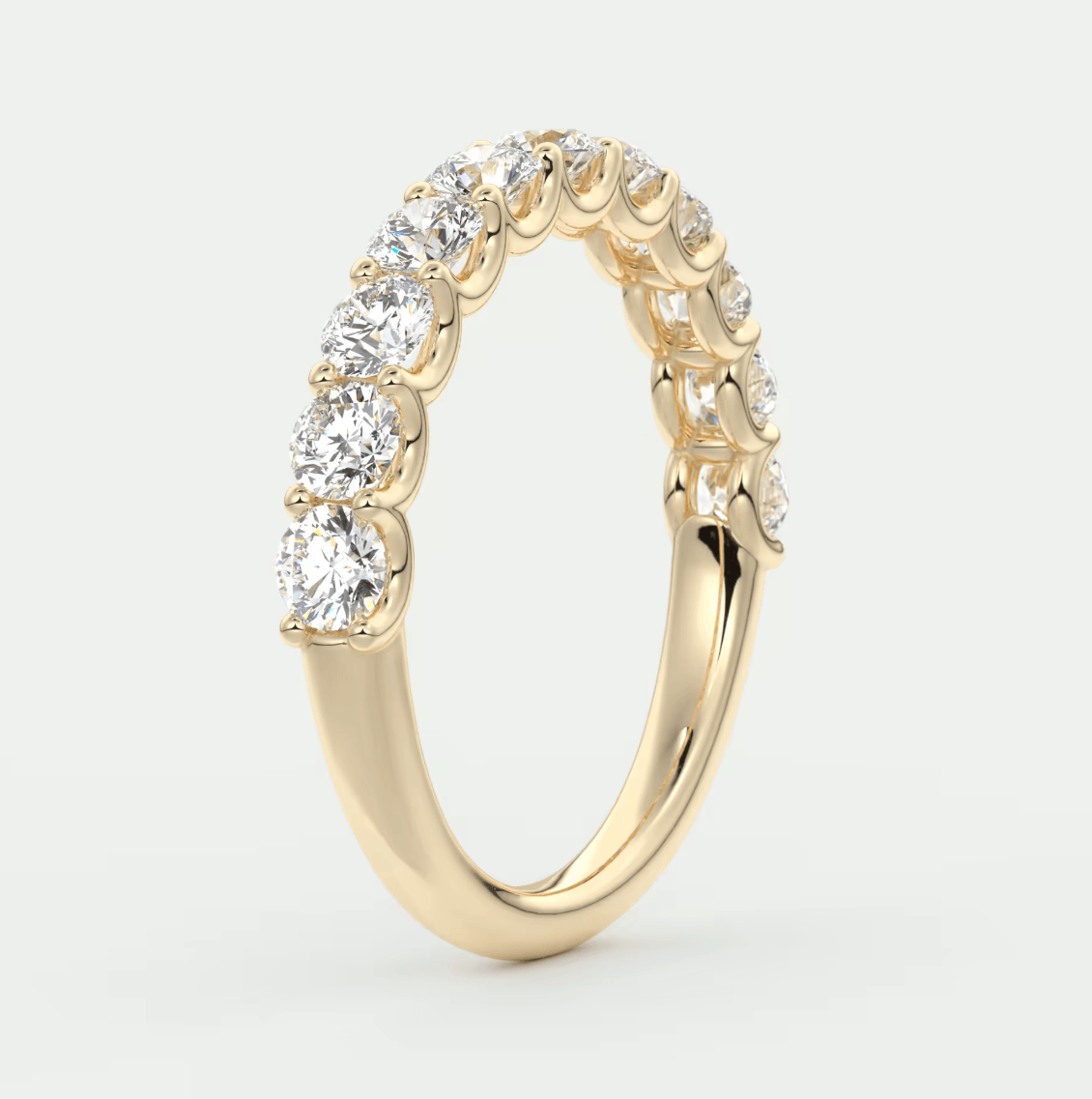 Celestia Half Eternity Band – Lab-Grown or Natural Diamonds