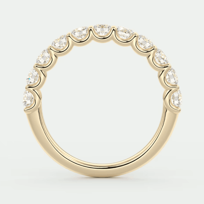 Celestia Half Eternity Band – Lab-Grown or Natural Diamonds