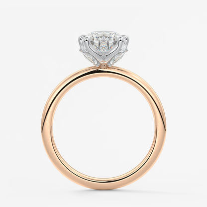 Celestia deluxe – two-tone pear engagement ring