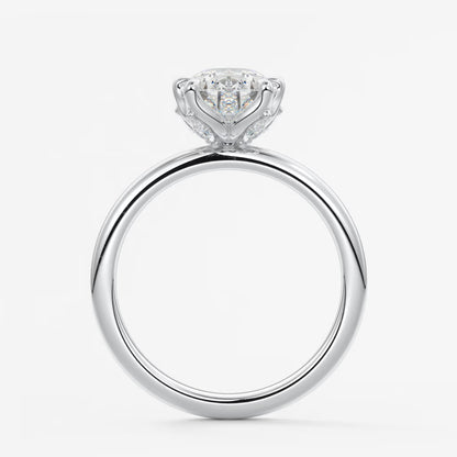 Celestia deluxe – two-tone pear engagement ring