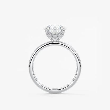 Celestia deluxe – two-tone round brilliant engagement ring