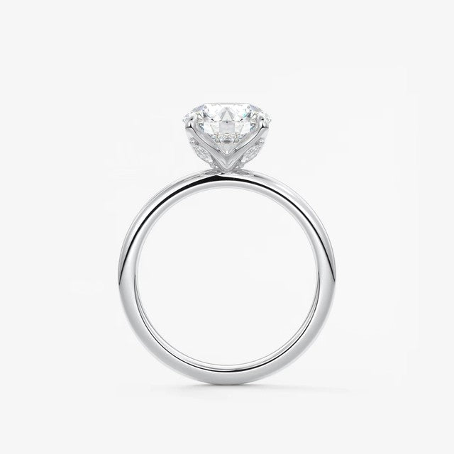 Celestia deluxe – two-tone round brilliant engagement ring