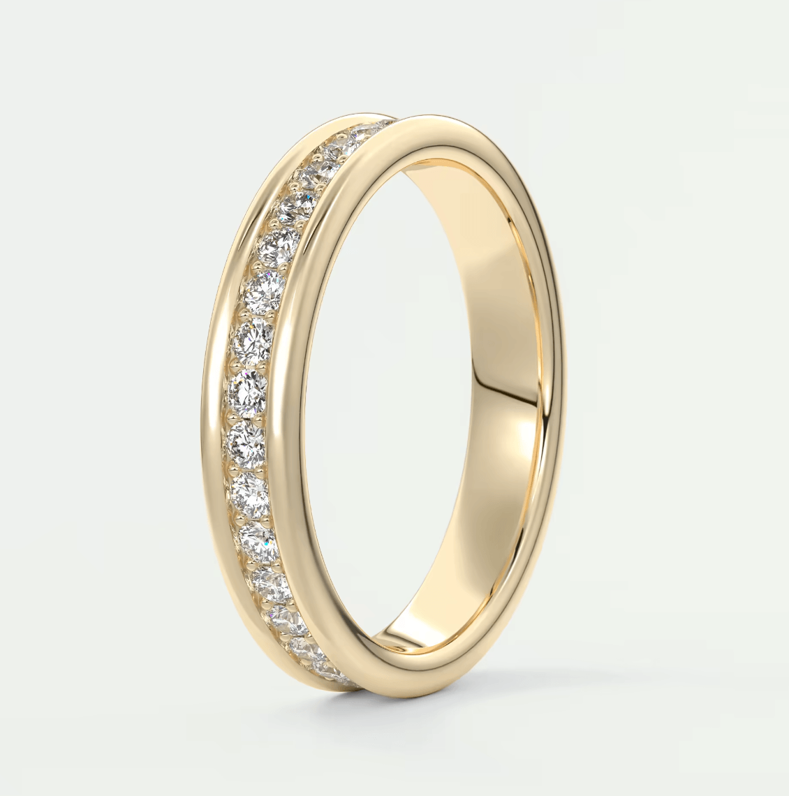 Cressida Channel-Set Wedding Band – Lab-Grown or Natural Diamonds