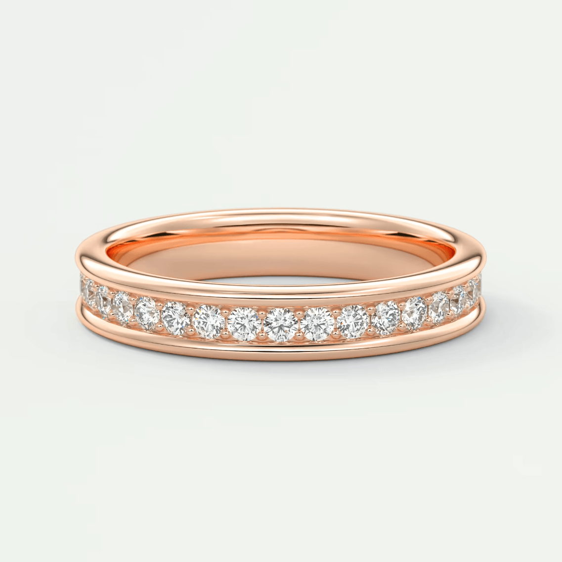 Cressida Channel-Set Wedding Band – Lab-Grown or Natural Diamonds