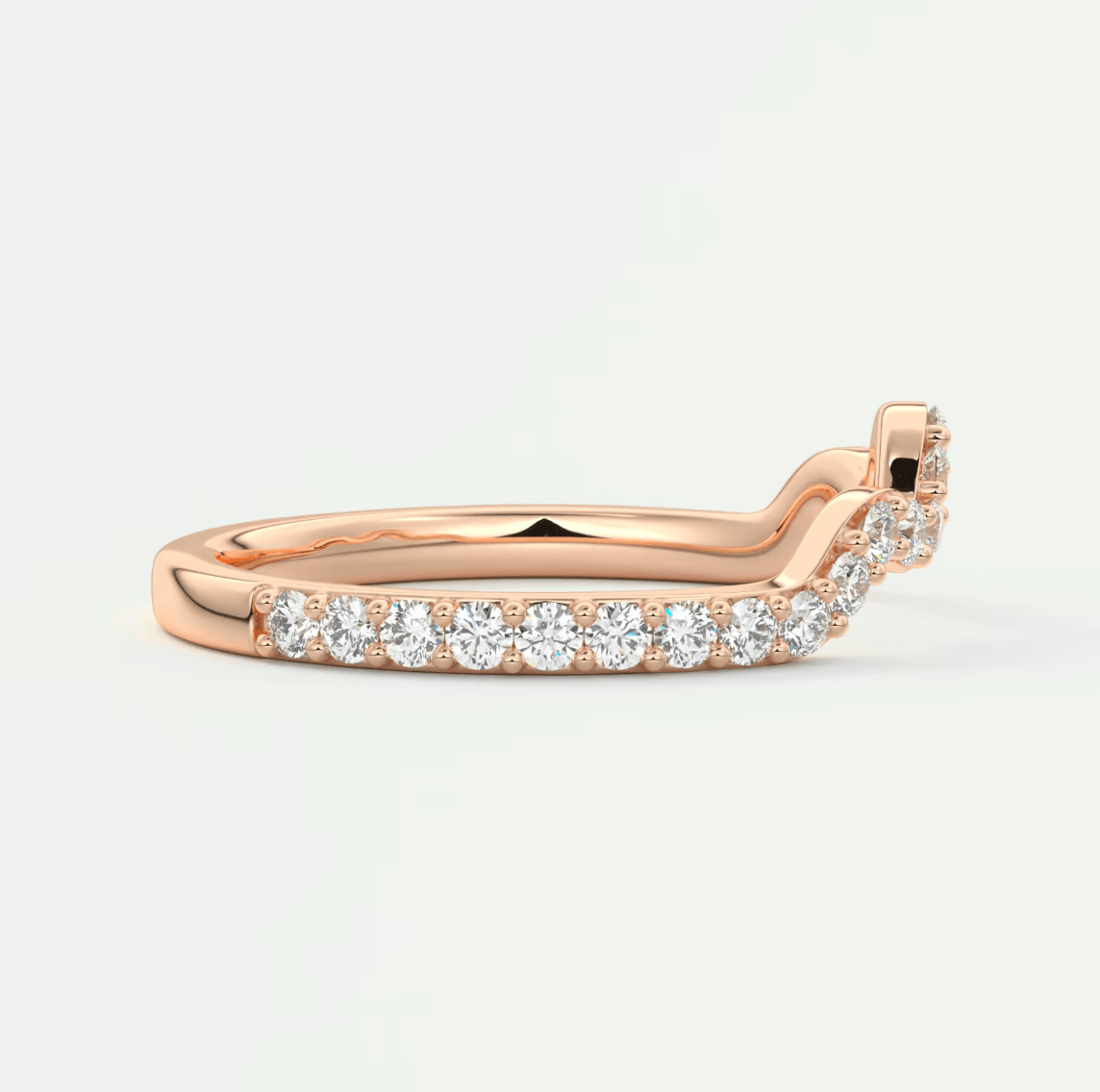 Elara Scalloped Wedding Band – Lab-Grown or Natural Diamonds