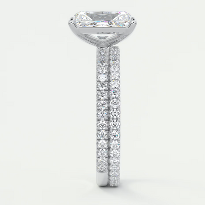 Isolde Radiant Pavé Solitaire Ring