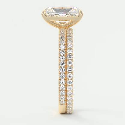 Isolde Radiant Pavé Solitaire Ring