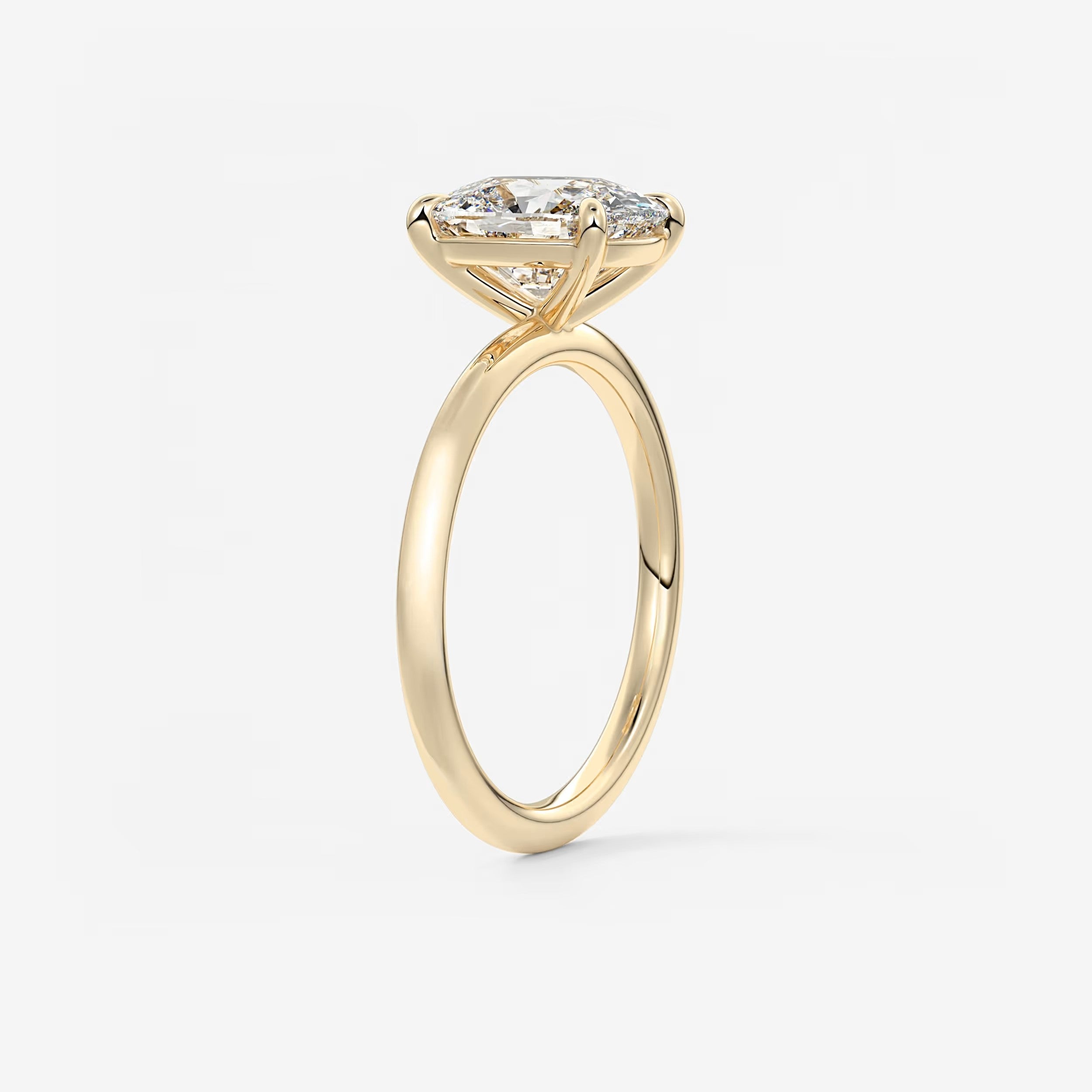 Luna Elongated Cushion Lab Diamond or Moissanite Engagement Ring