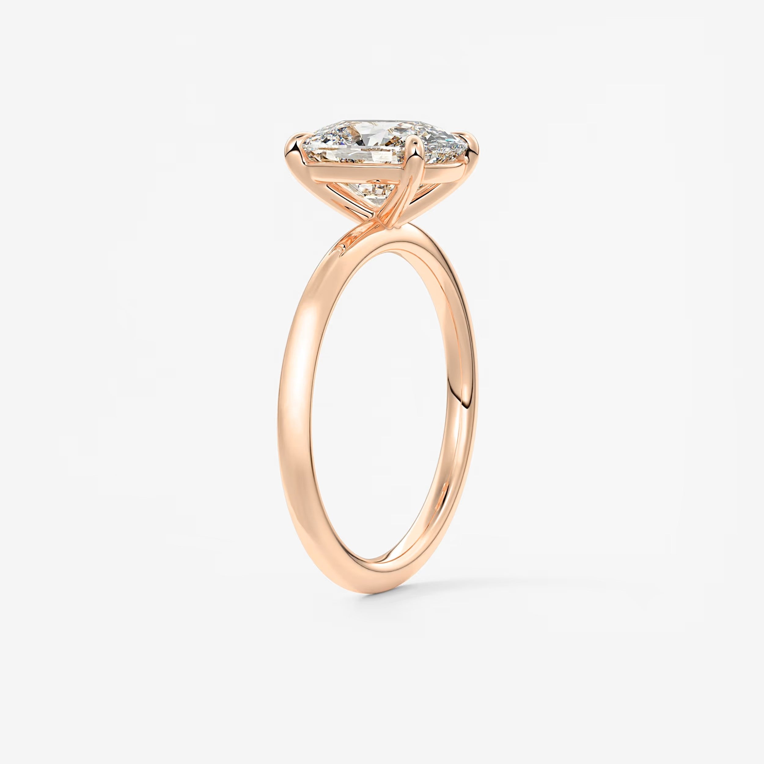 Luna Elongated Cushion Lab Diamond or Moissanite Engagement Ring