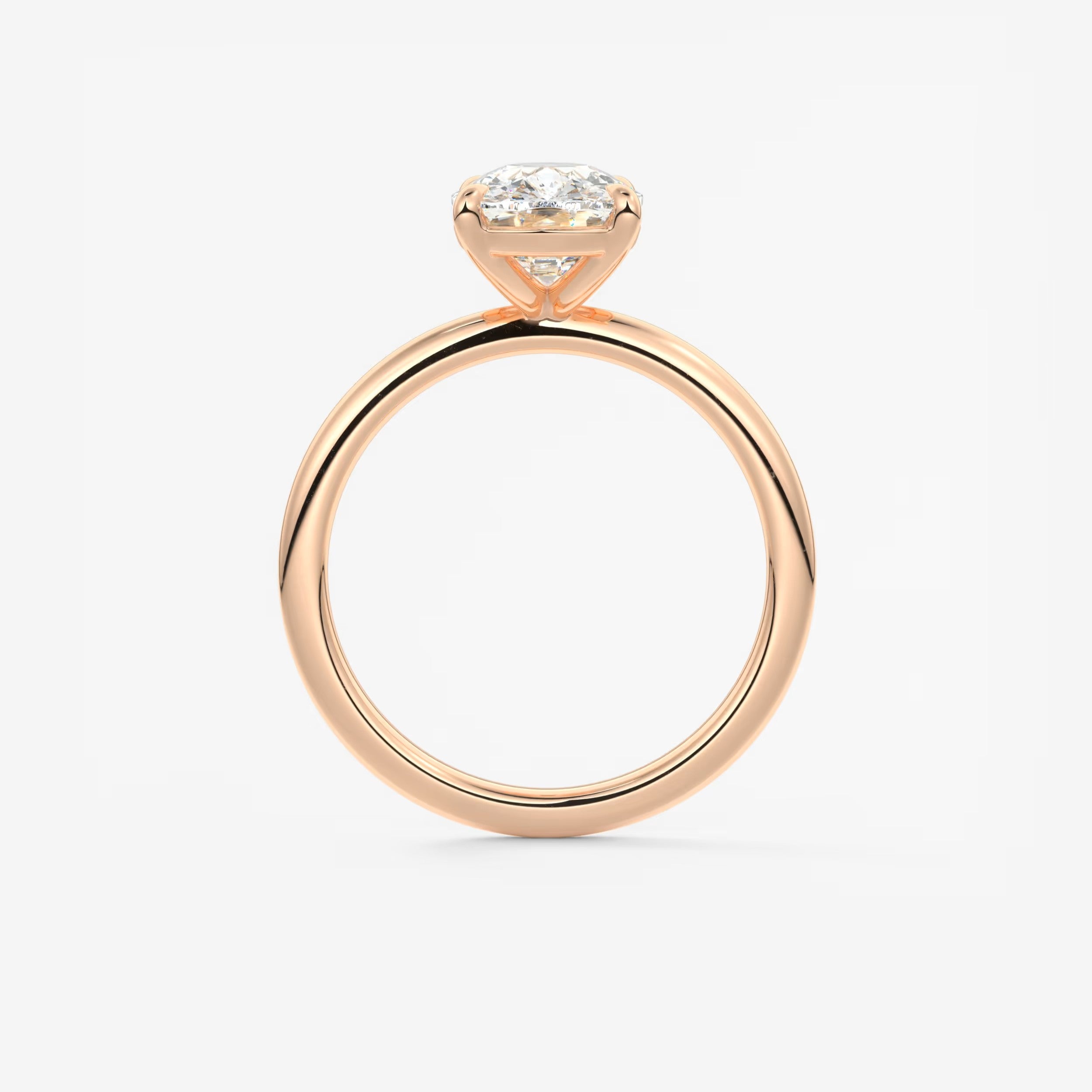 Luna Elongated Cushion Lab Diamond or Moissanite Engagement Ring