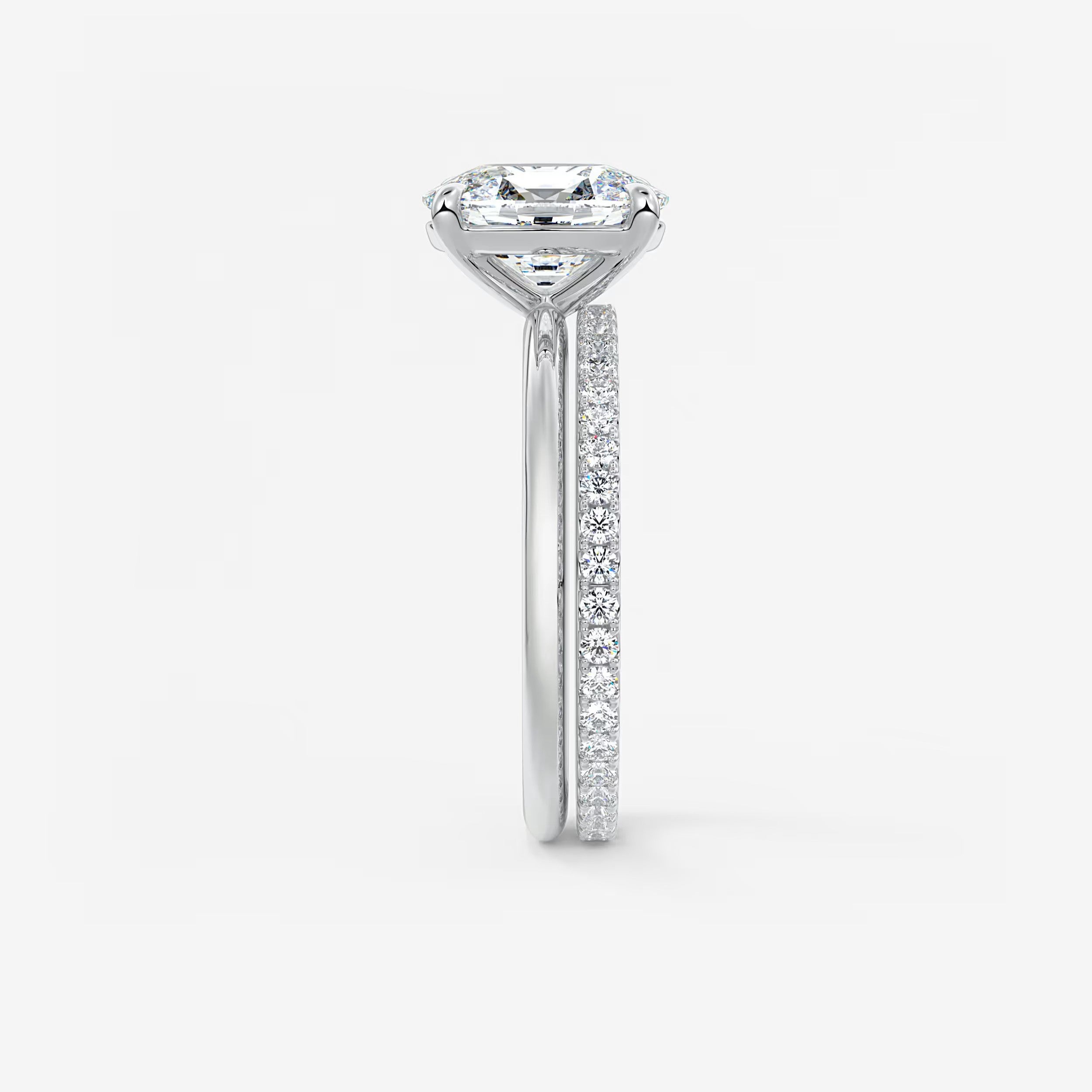 Luna Elongated Cushion Lab Diamond or Moissanite Engagement Ring