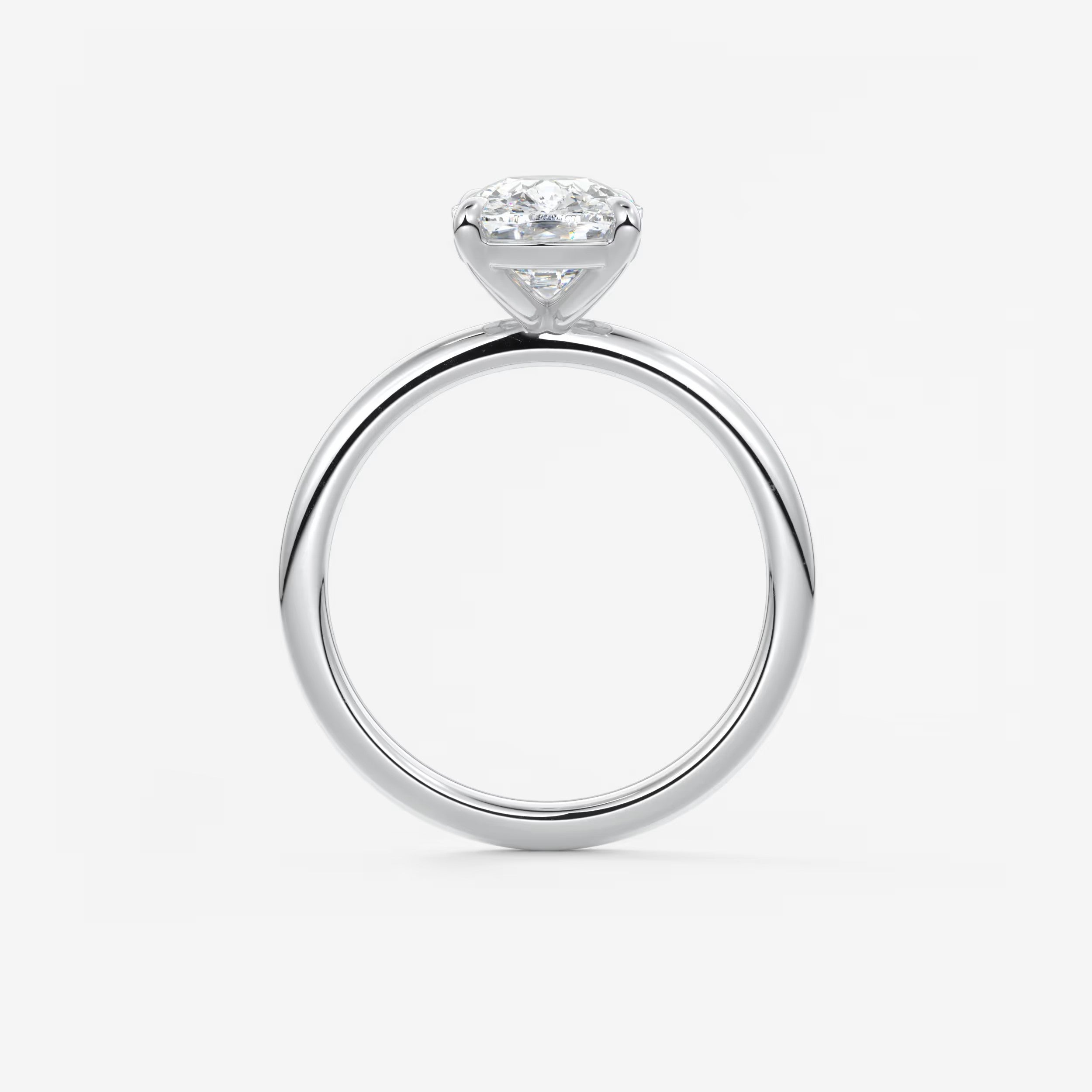 Luna Elongated Cushion Lab Diamond or Moissanite Engagement Ring