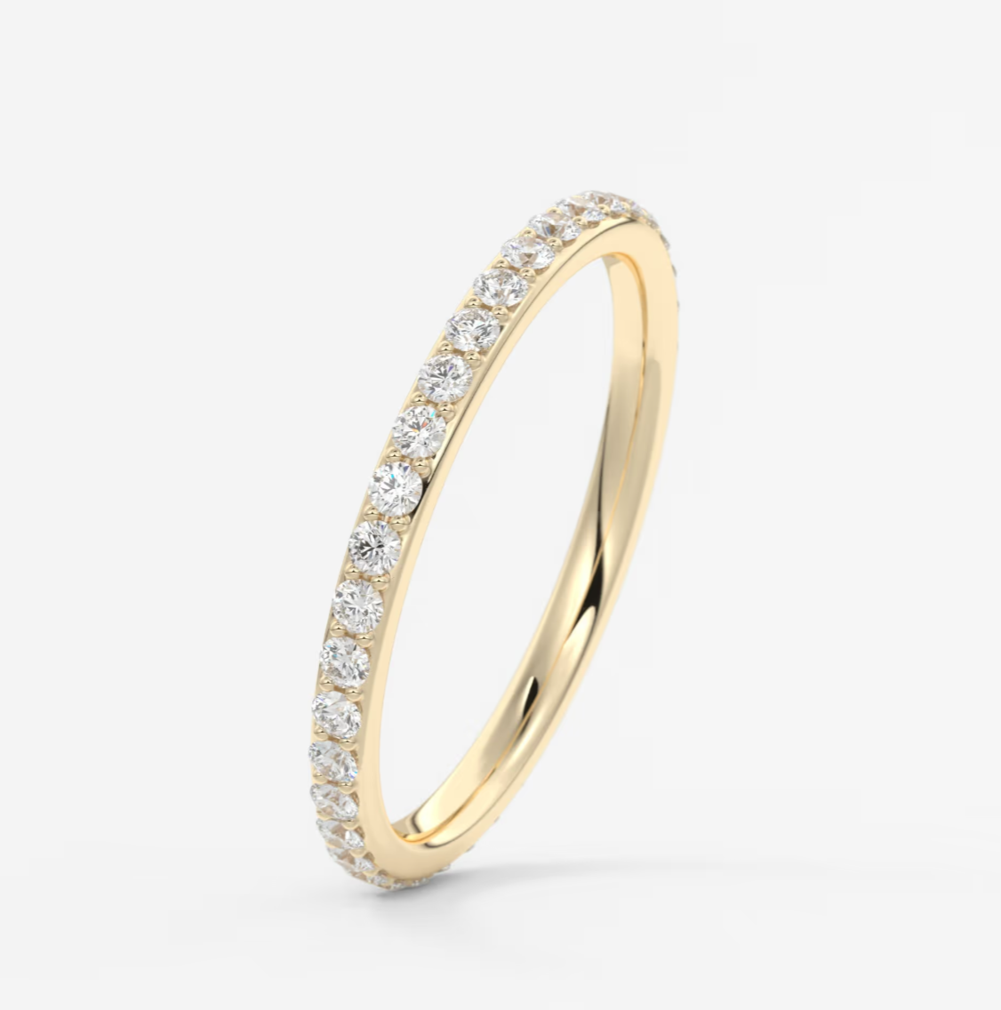 Lunara 1.8mm Eternity Band –  Lab-Grown or Natural Diamonds