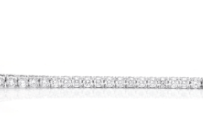 Moissanite Tennis Bracelet – 18K White Gold Plated Silver