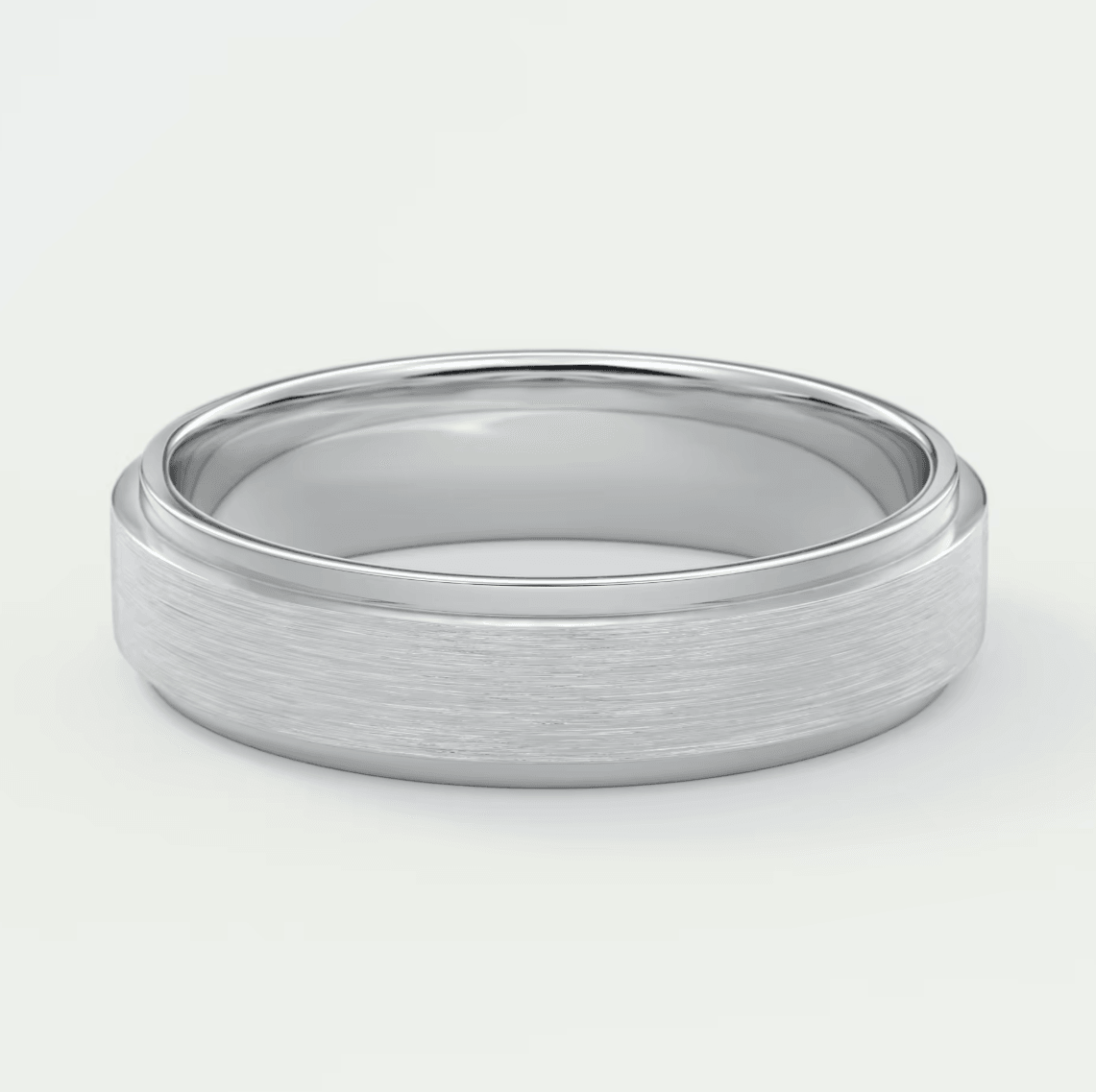 Orion Men's Wedding Ring – 5mm Satin & Polished Band