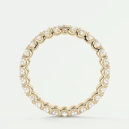 Selene V-Curved Eternity Band – Lab-Grown or Natural Diamonds