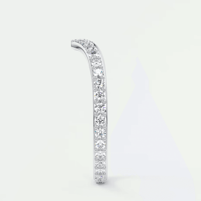 Seren V-Curved Wedding Band – Lab-Grown or Natural Diamonds