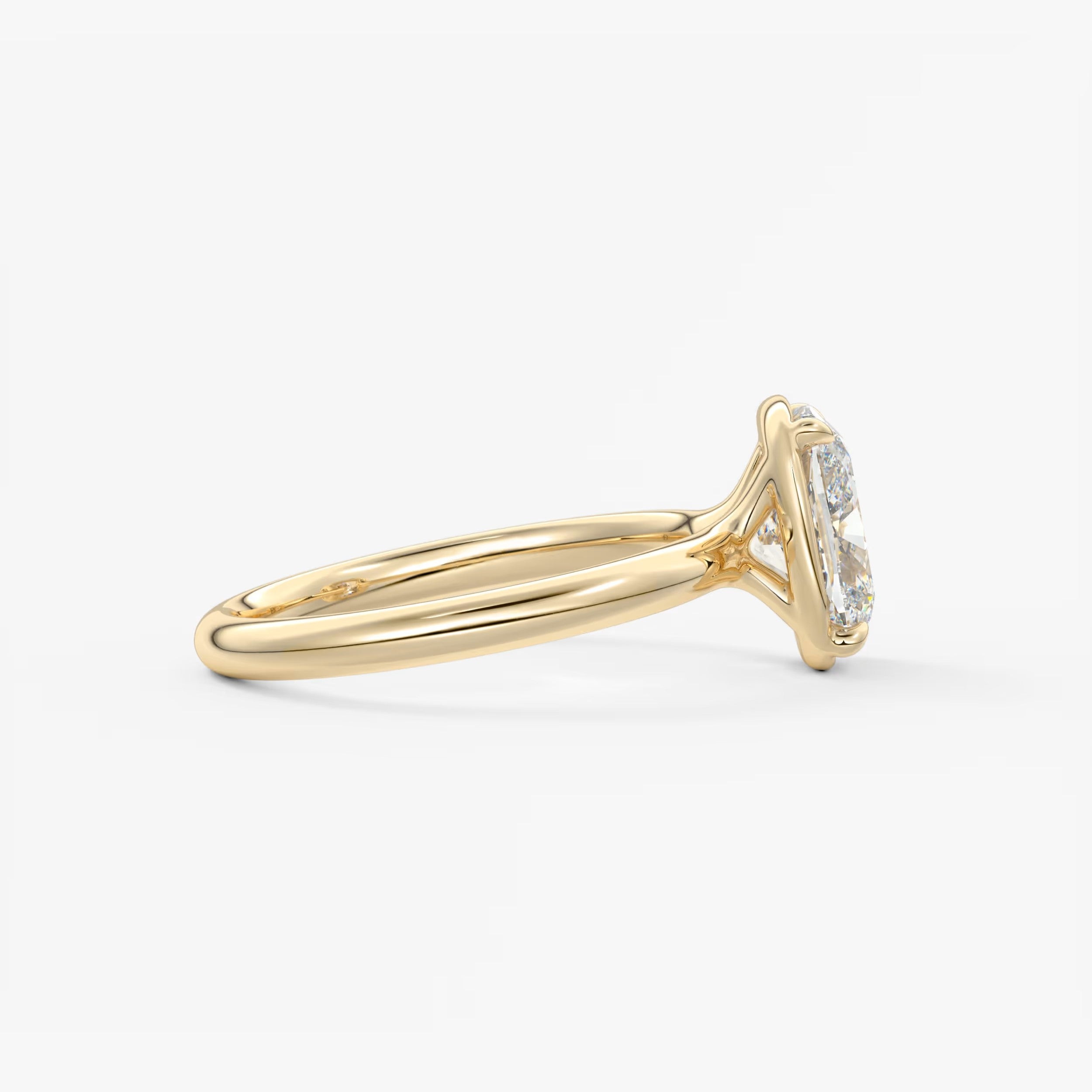 Taylor Cushion Bezel Engagement Ring – Lab-Grown Diamond or Moissanite
