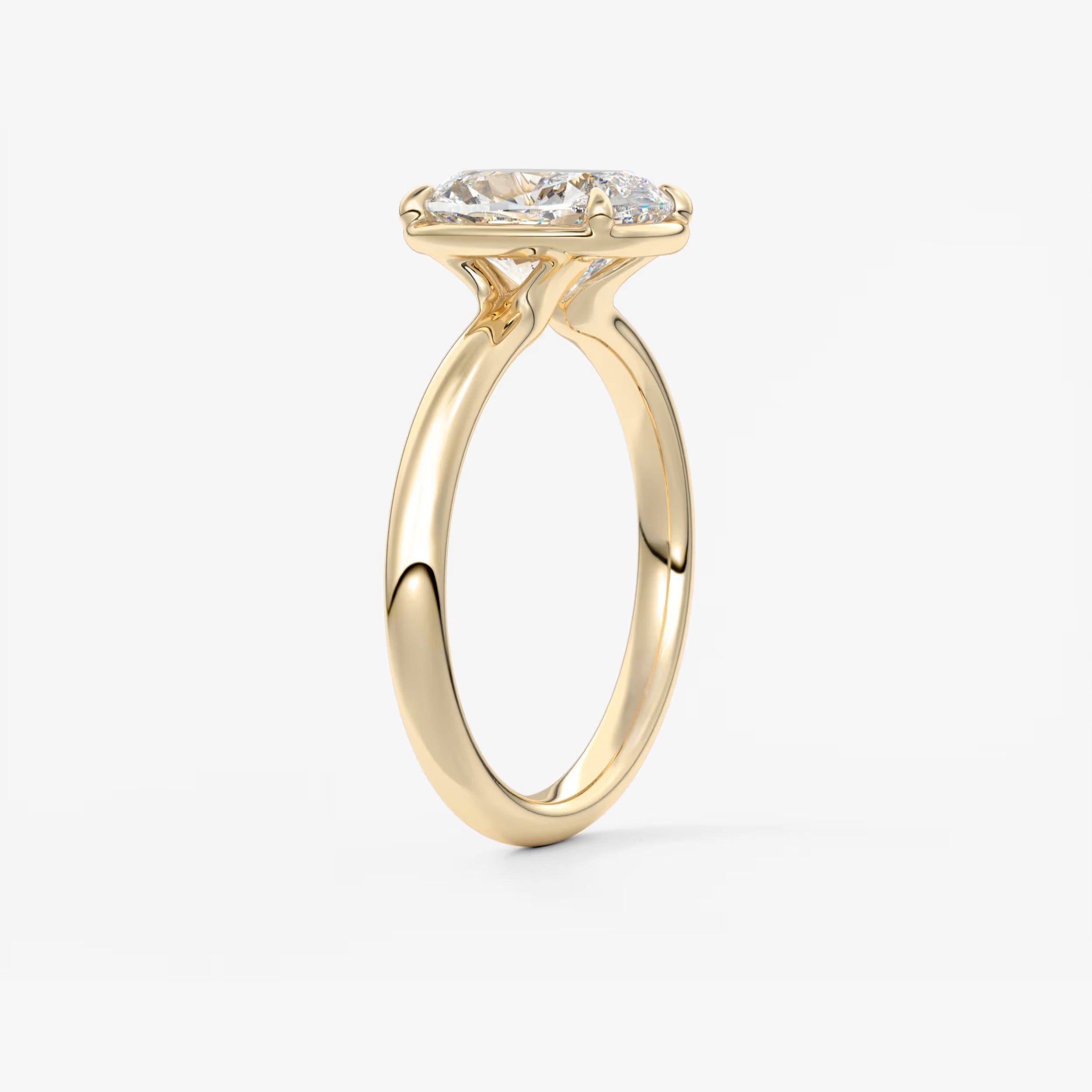 Taylor Cushion Bezel Engagement Ring – Lab-Grown Diamond or Moissanite