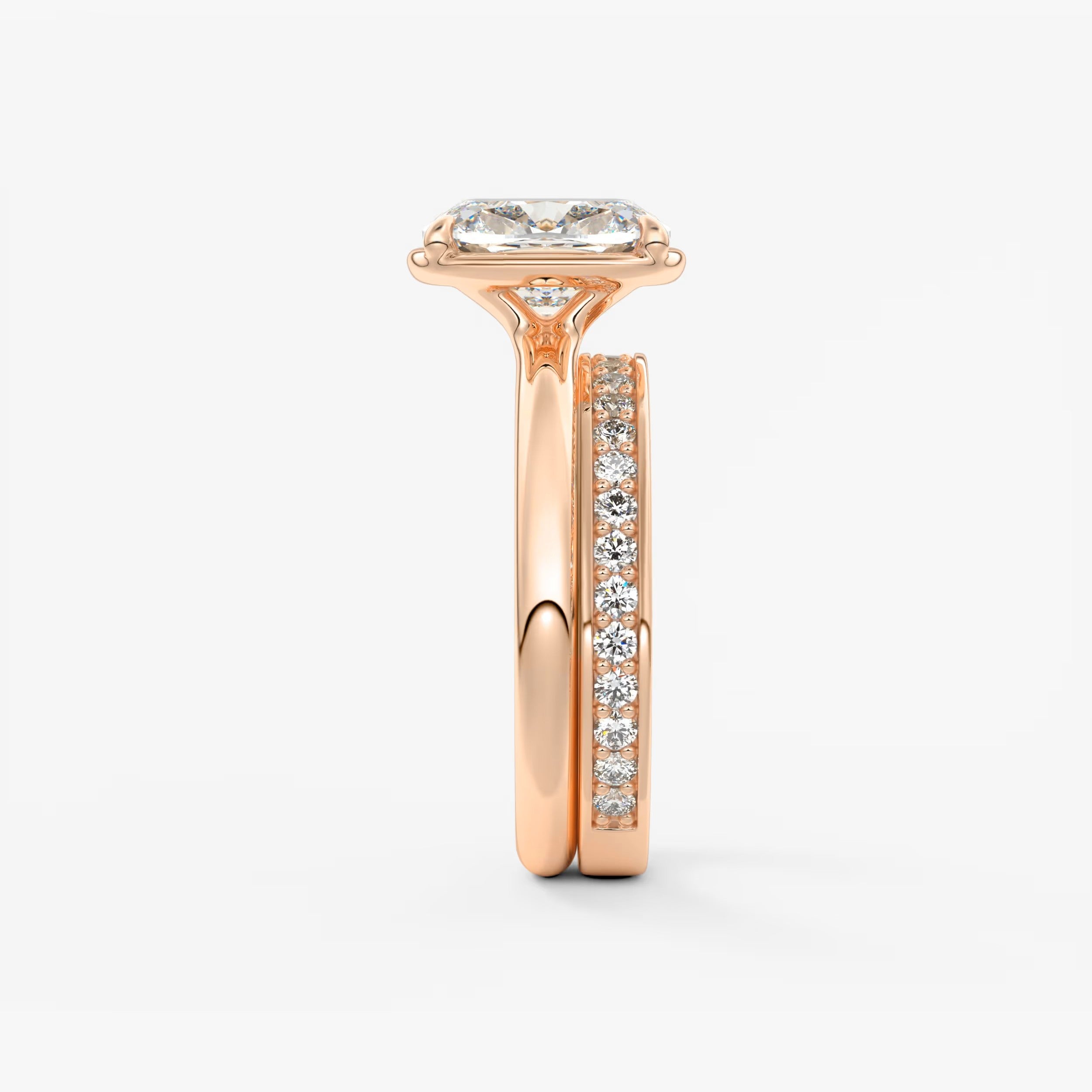 Taylor Cushion Bezel Engagement Ring – Lab-Grown Diamond or Moissanite