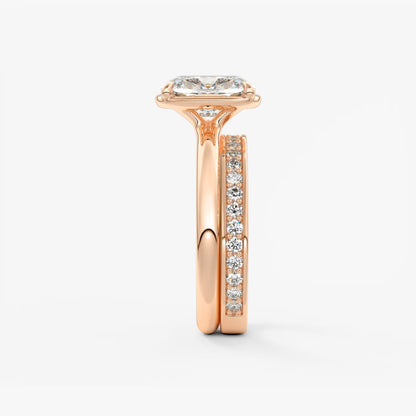Taylor Cushion Bezel Engagement Ring – Lab-Grown Diamond or Moissanite
