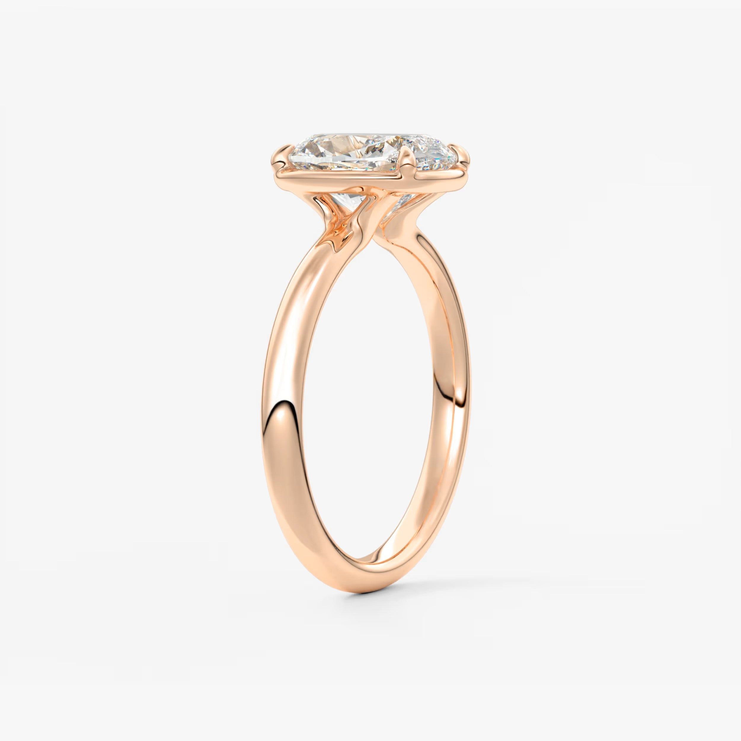 Taylor Cushion Bezel Engagement Ring – Lab-Grown Diamond or Moissanite