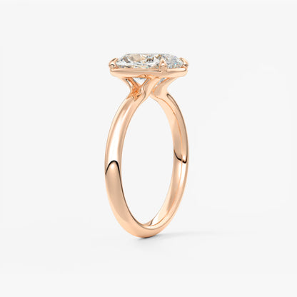 Taylor Cushion Bezel Engagement Ring – Lab-Grown Diamond or Moissanite