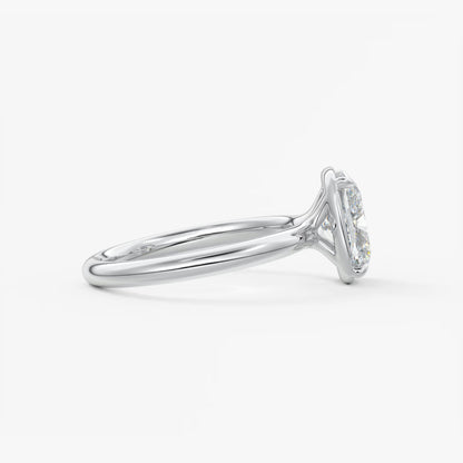 Taylor Cushion Bezel Engagement Ring – Lab-Grown Diamond or Moissanite