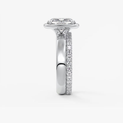 Taylor Grande – Lab Diamond Cushion Bezel Engagement Ring