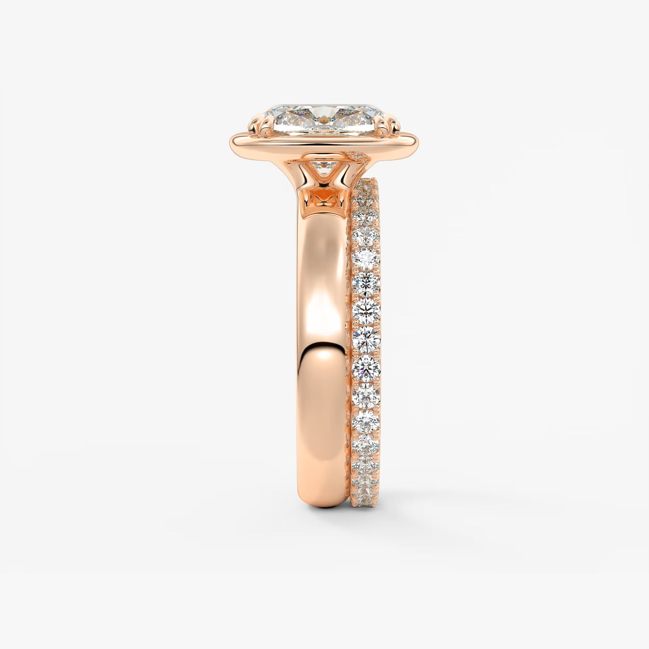 Taylor Grande – Lab Diamond Cushion Bezel Engagement Ring
